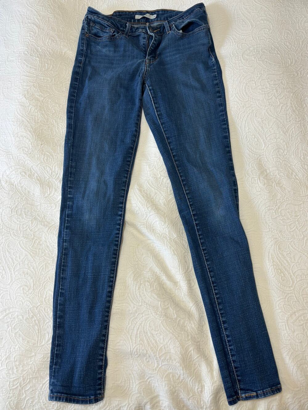 Levi's 711 Skinny Jeans Dark Wash - Women's Size 28